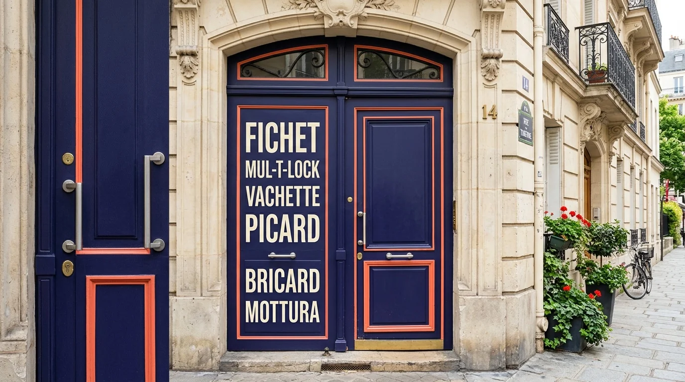 Installateur agréé · double-porte avec plaque des marques posées